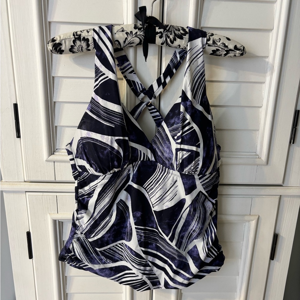 La Blanca tankini top size 8